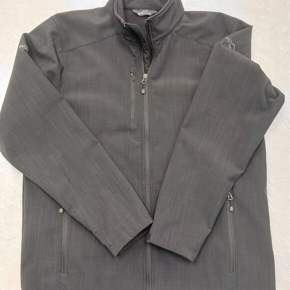Eddie Bauer Rockwell Collard Jacket Men's Large 3 zip Pockets Velcro cuff. - Picture 6 of 15